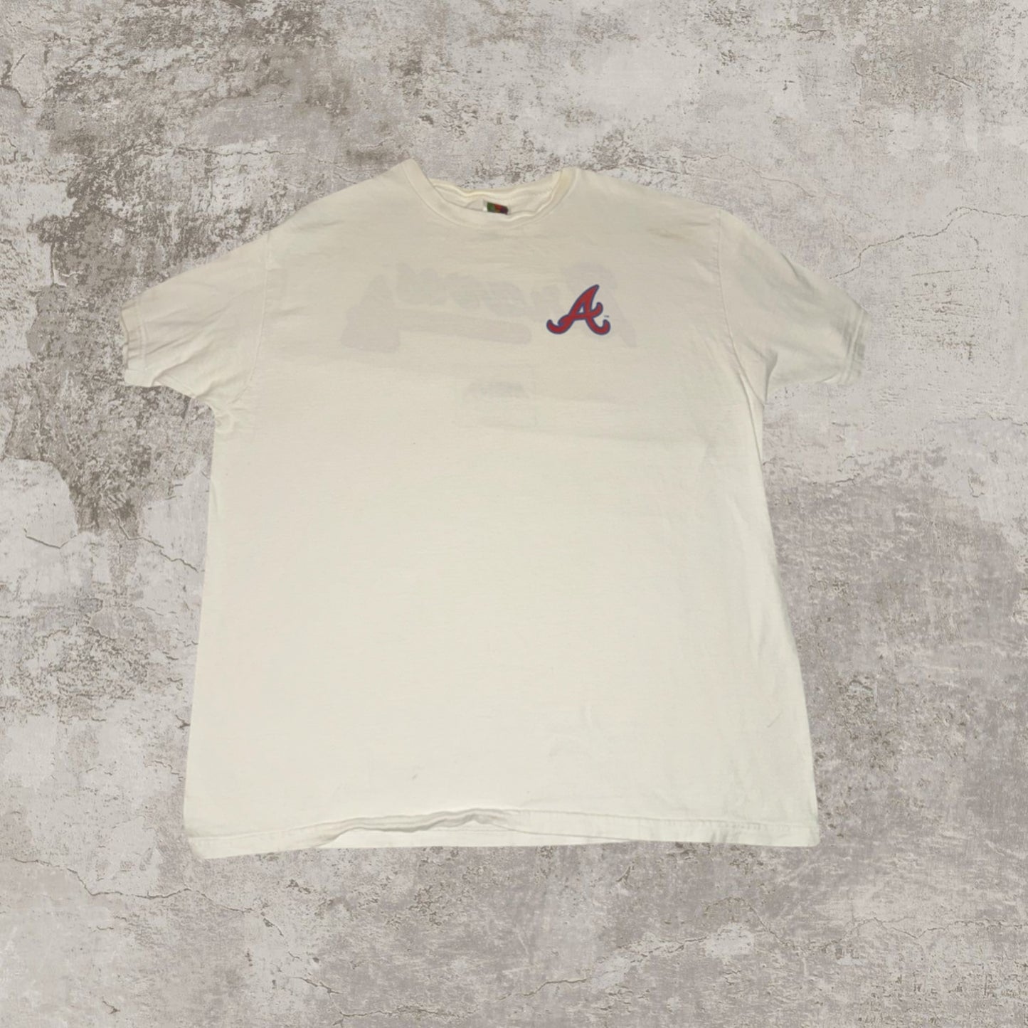 00's Early Y2K Atlanta Braves White Tee