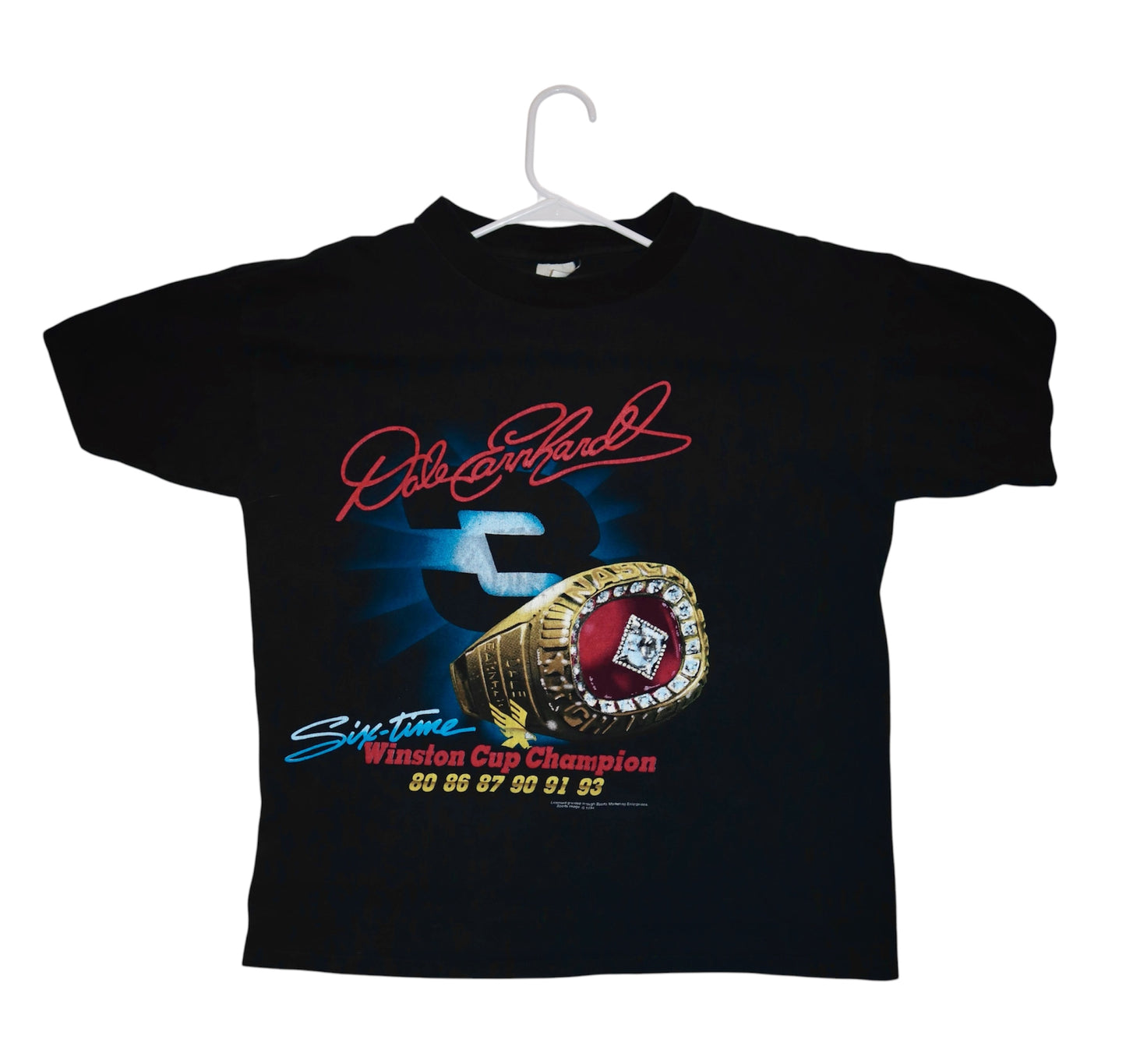 93’ Dale Earnhardt Champion Vintage Black Tee