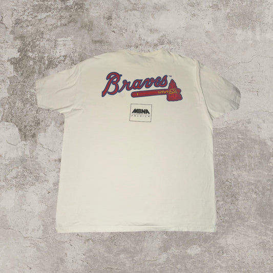 00's Early Y2K Atlanta Braves White Tee