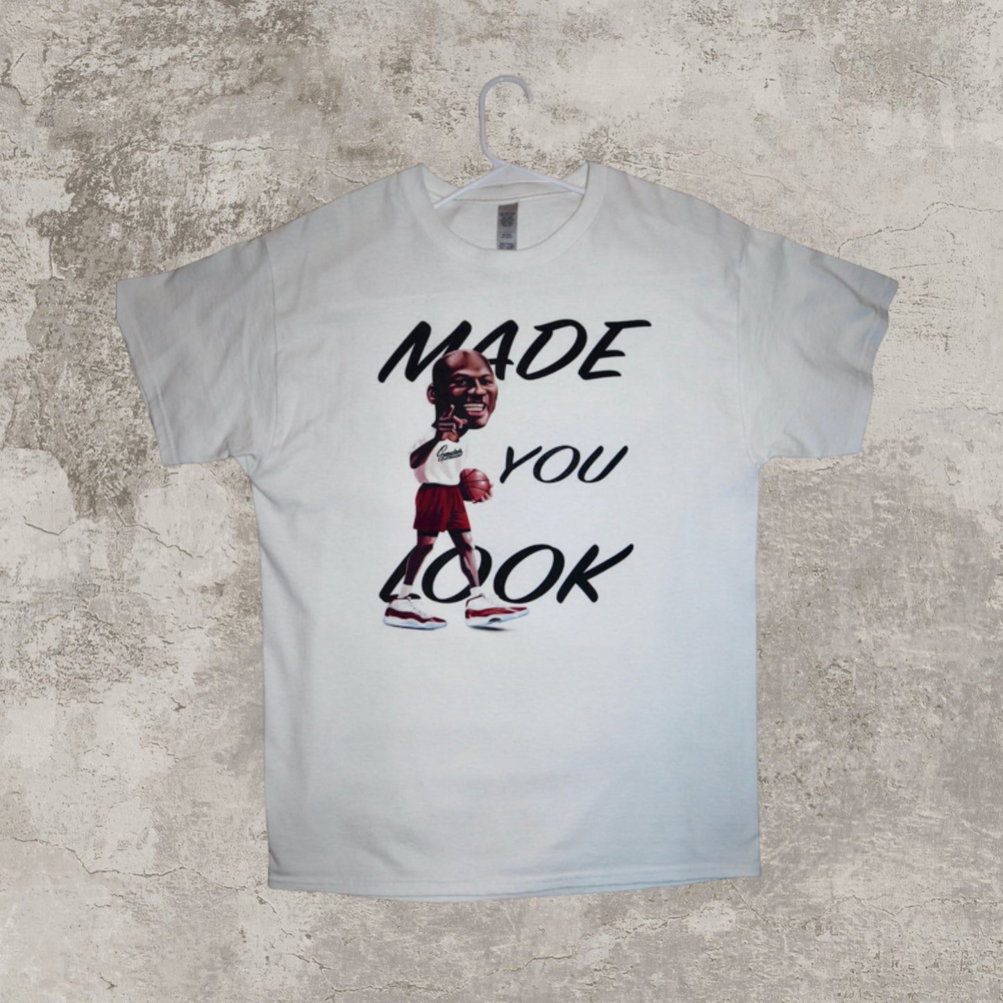 Michael Jordan ‘Made You Look’ Modern White Tee