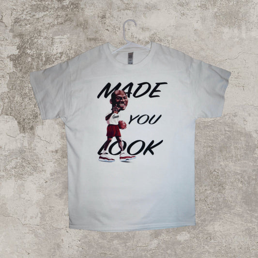 Michael Jordan ‘Made You Look’ Modern White Tee