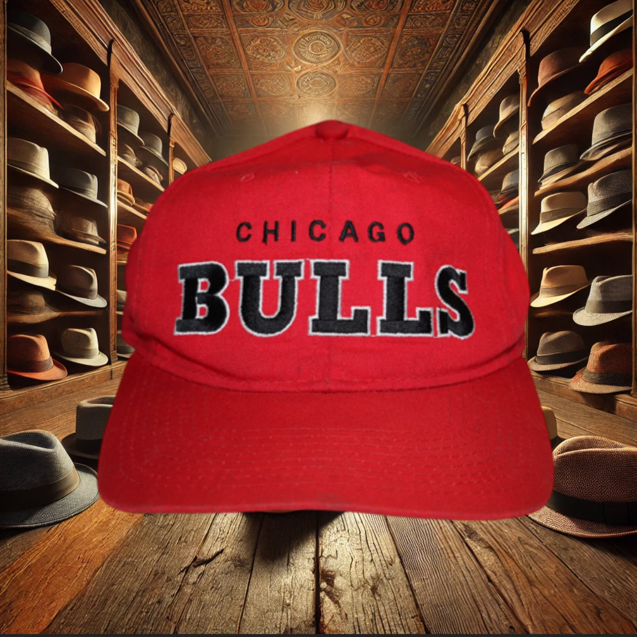 90s Chicago Bulls Wool Starter Vintage Red Snapback