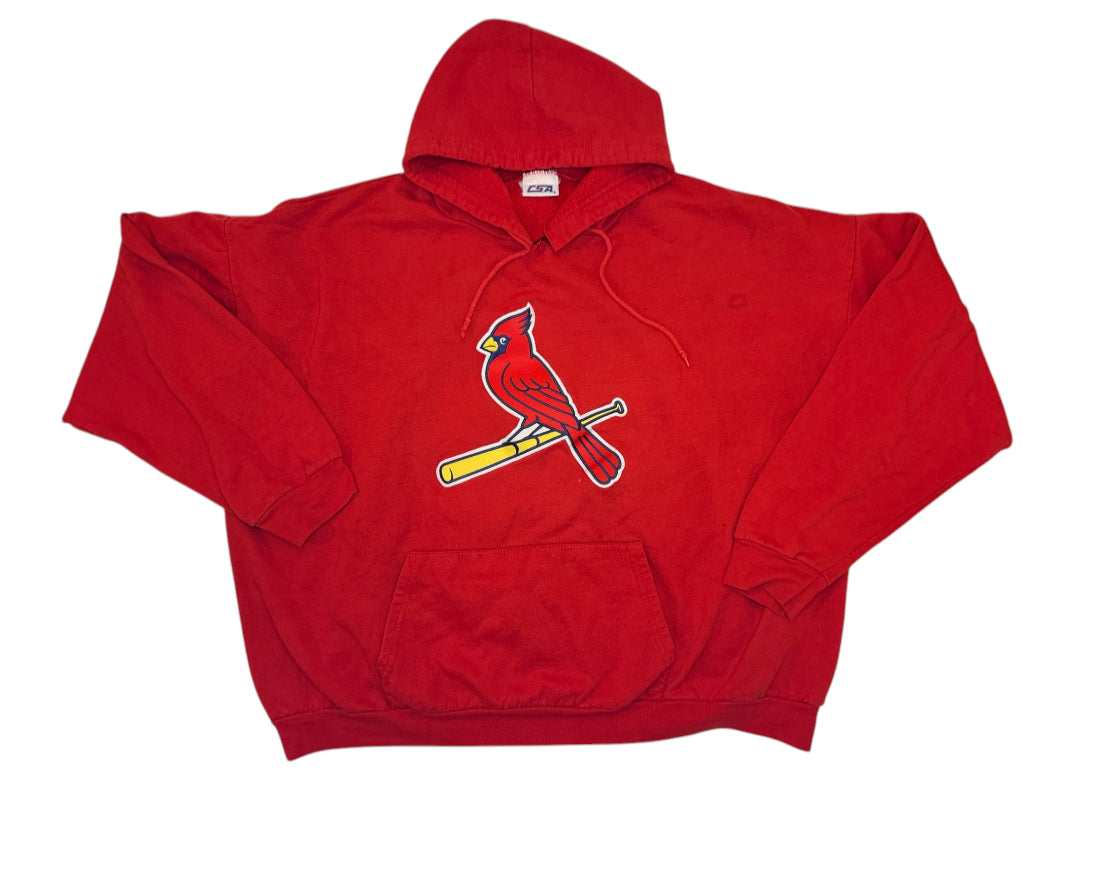 Louis Cardinals Vintage Red Pullover Hoodie