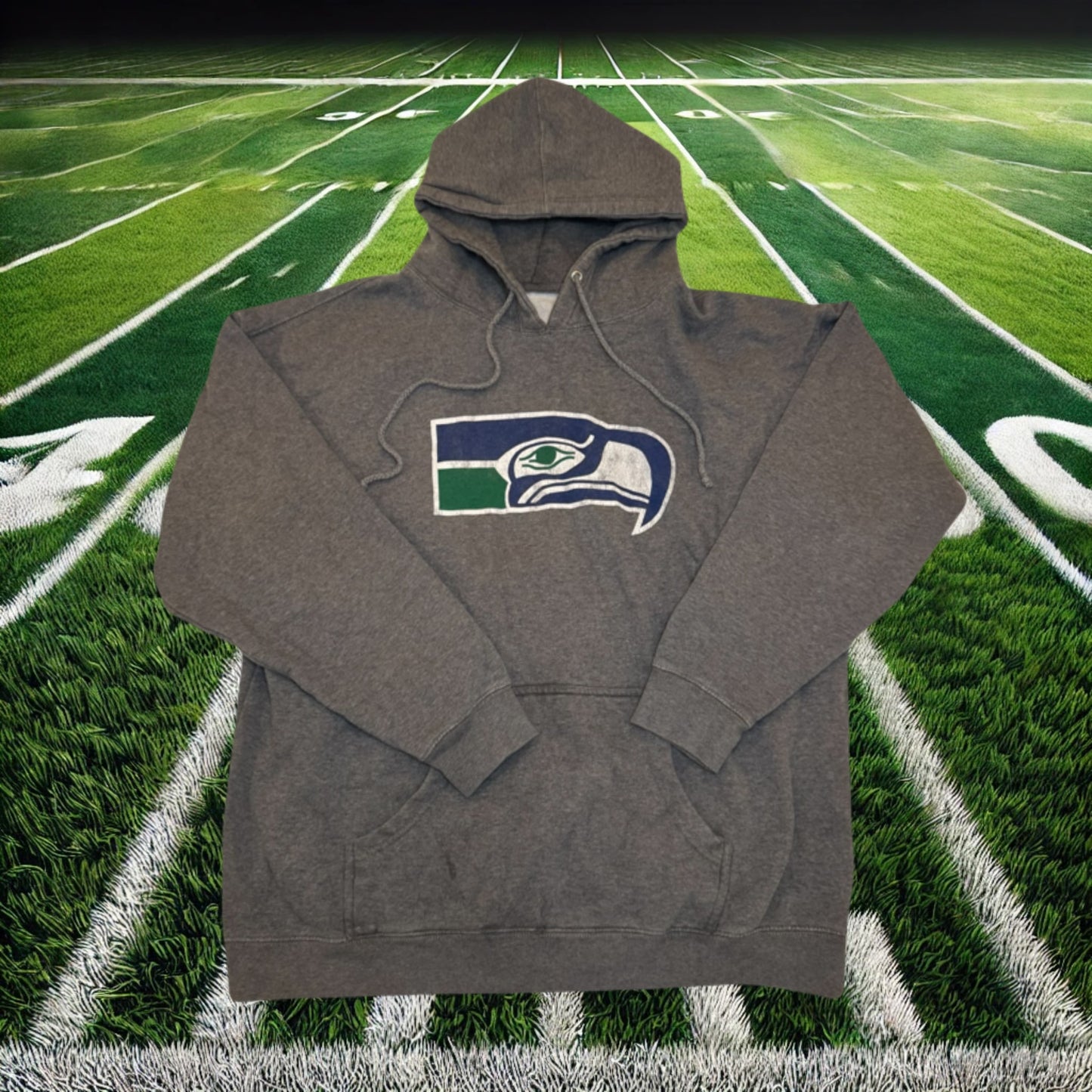 Seattle Seahawks Vintage Nike Gray Pullover Hoodie