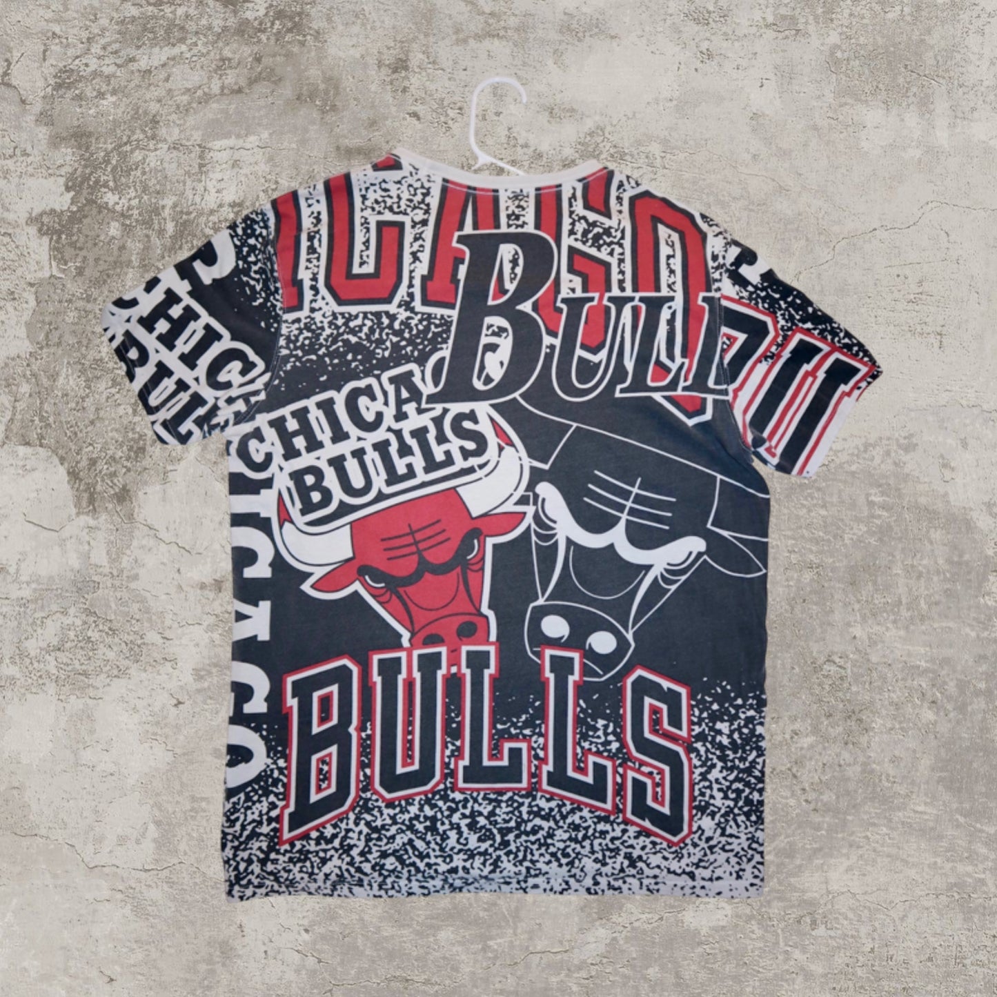 90's Chicago Bulls All Over Print Vintage Tee