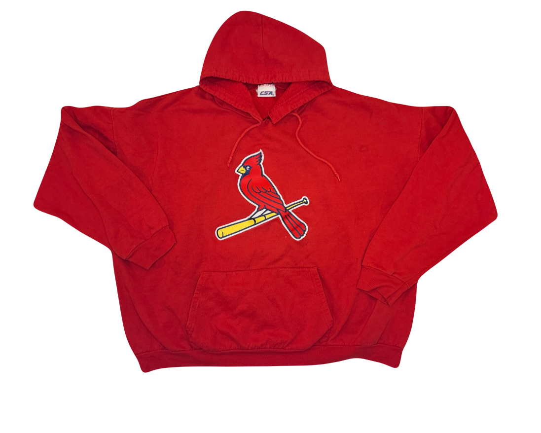 Louis Cardinals Vintage Red Pullover Hoodie