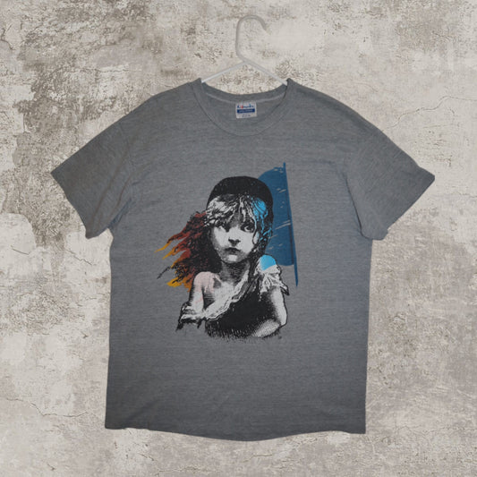 80's Les Misérables Vintage Gray Tee