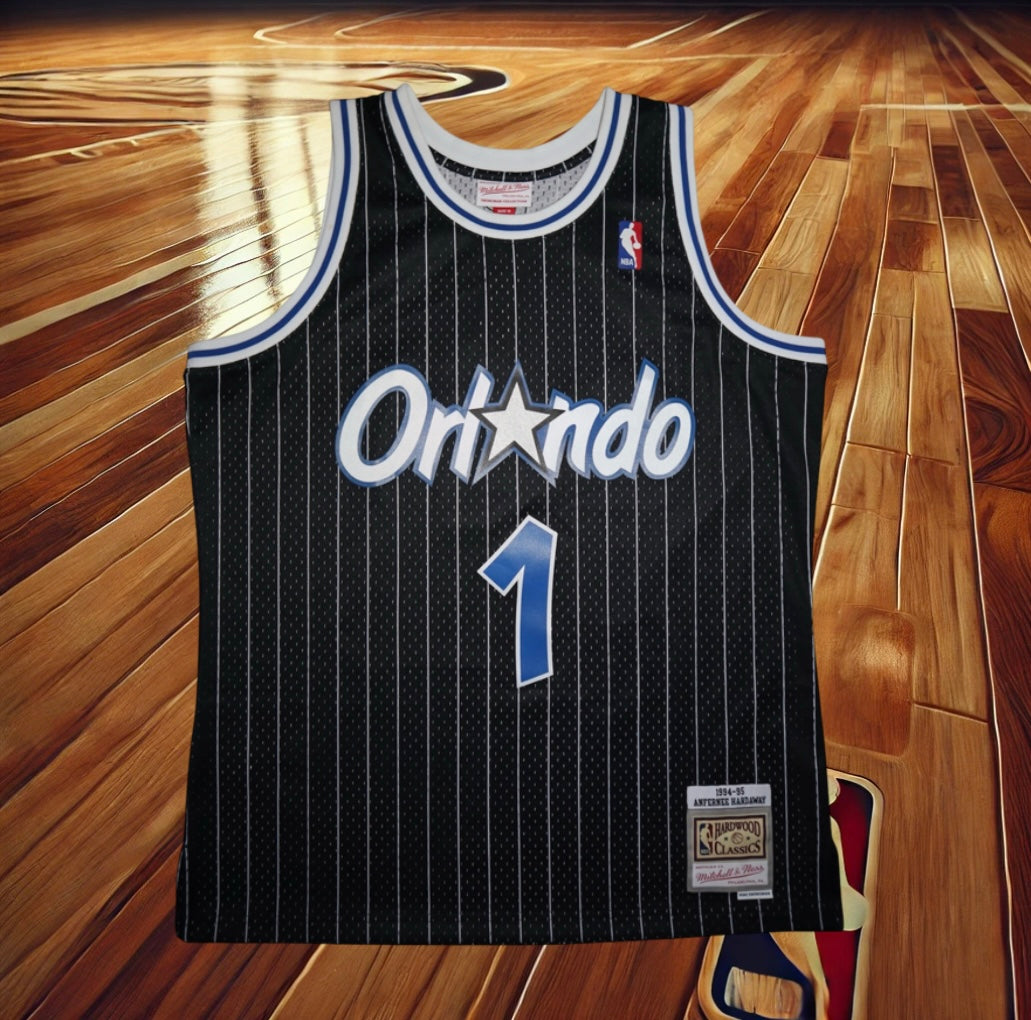 Penny Hardaway Orlando Magic Vintage Black Jersey