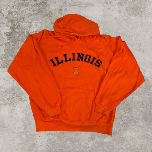 90's University of Illinois Vintage Orange Hoodie