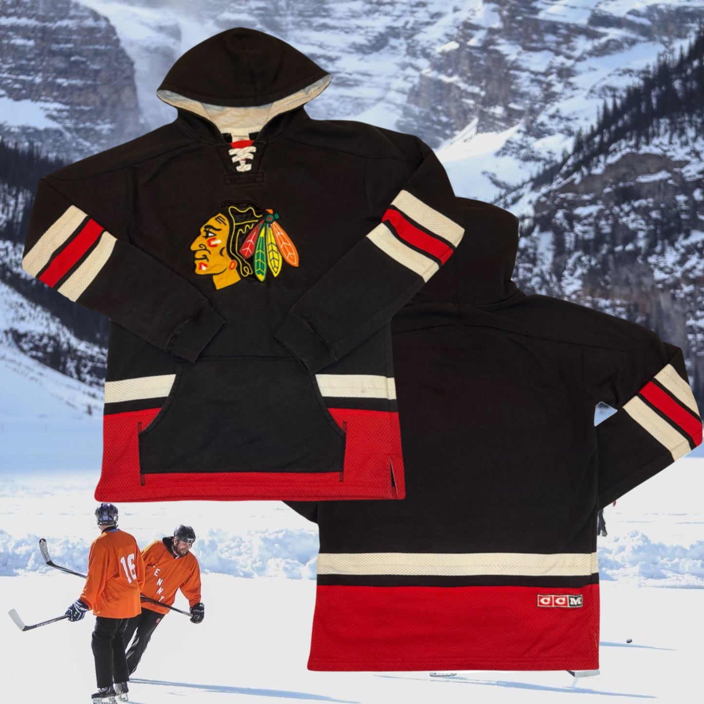 NHL Chicago Blackhawks Vintage Hoodie