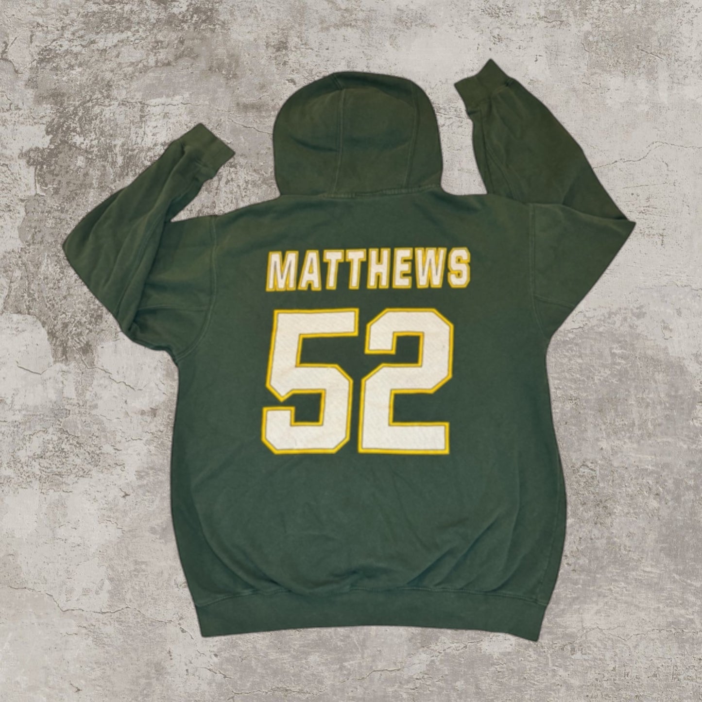 NFL Green Bay Packers Clay Matthews Vintage Green Nike Hoodie