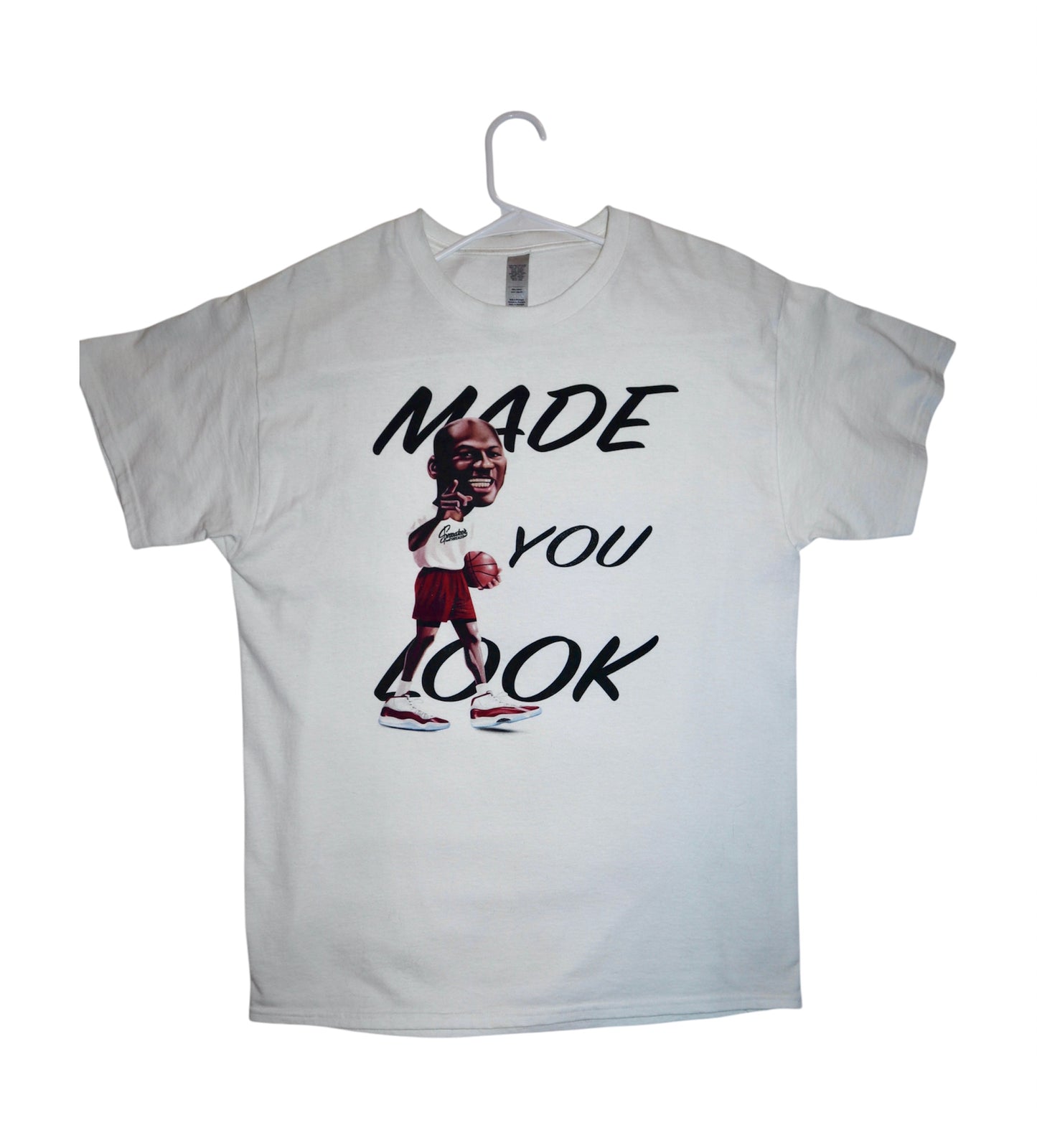 Michael Jordan ‘Made You Look’ Modern White Tee