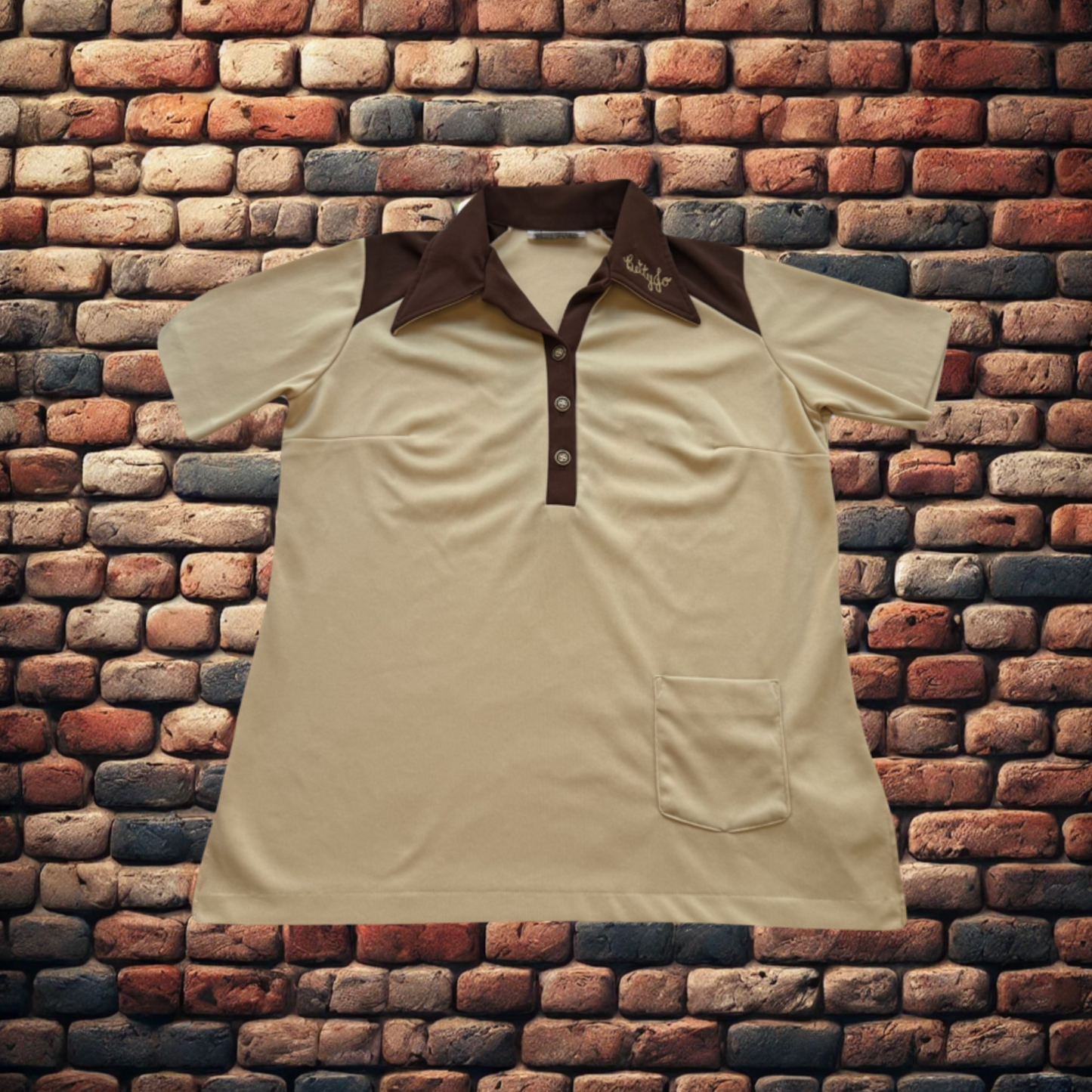 70’s New London Lanes Cream/Brown Bowlers Tee