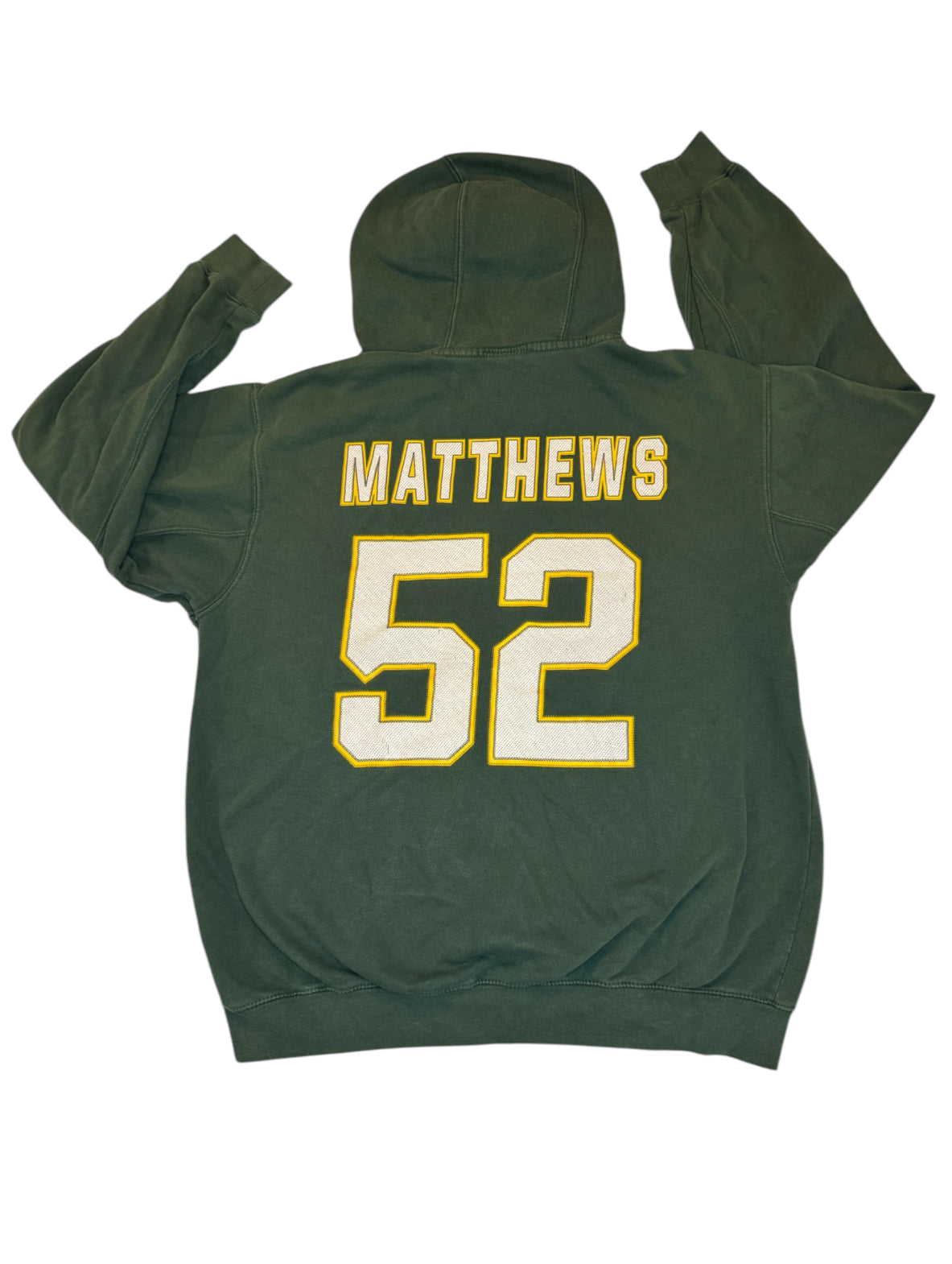 NFL Green Bay Packers Clay Matthews Vintage Green Nike Hoodie