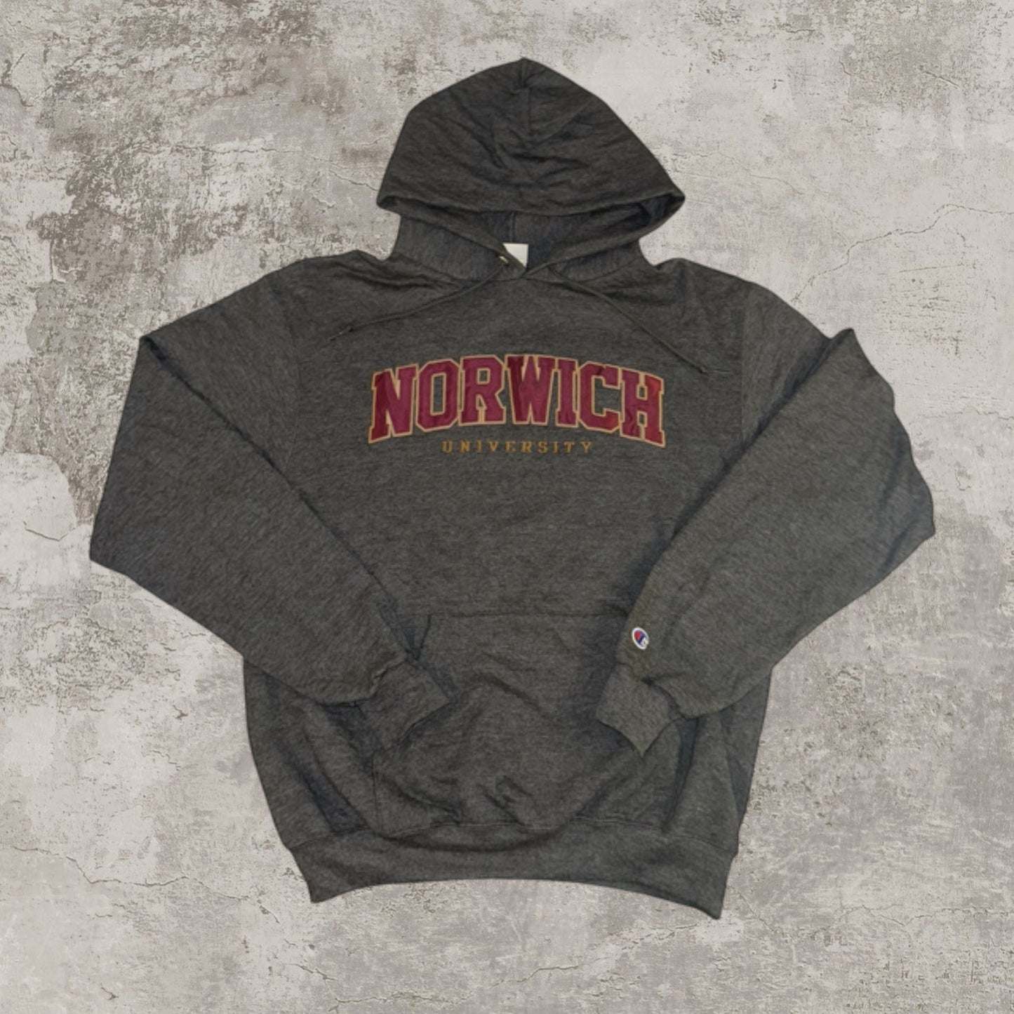 Norwich University Dark Grey Y2K Hoodie