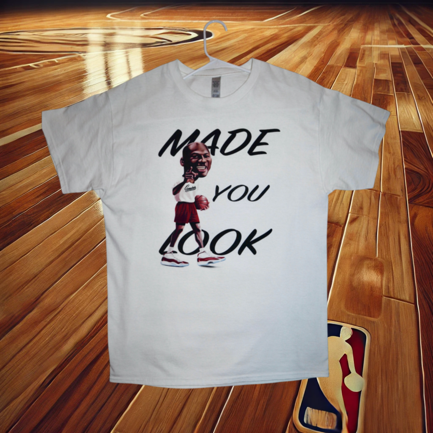 Michael Jordan ‘Made You Look’ Modern White Tee