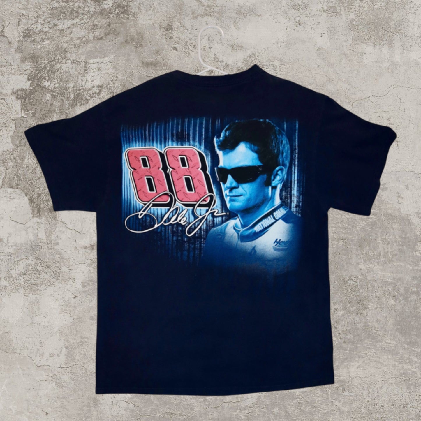 90's Dale EarnHardt Jr Vintage Navy Blue Tee
