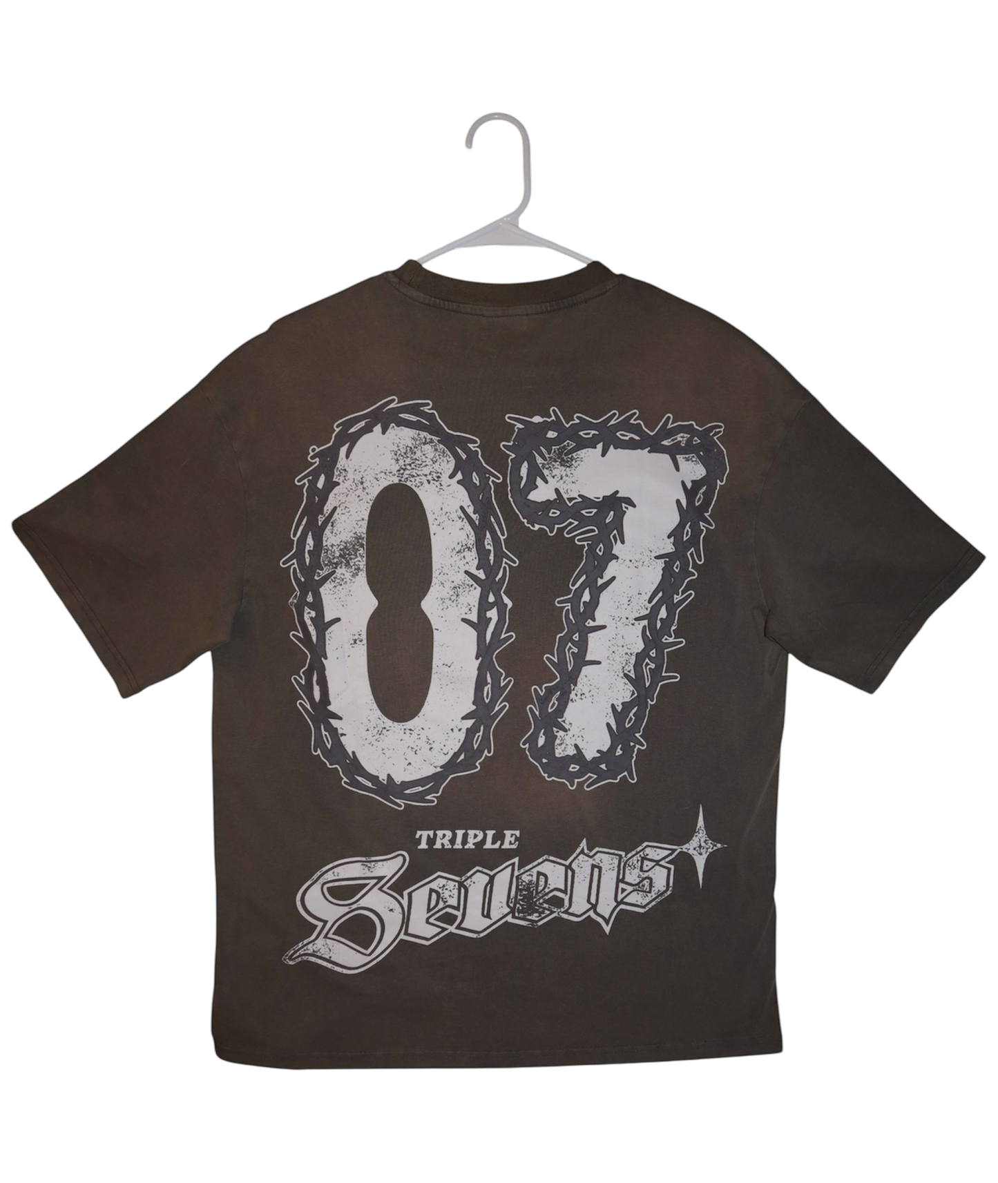 Triple Sevens Jesus Modern Brown Tee