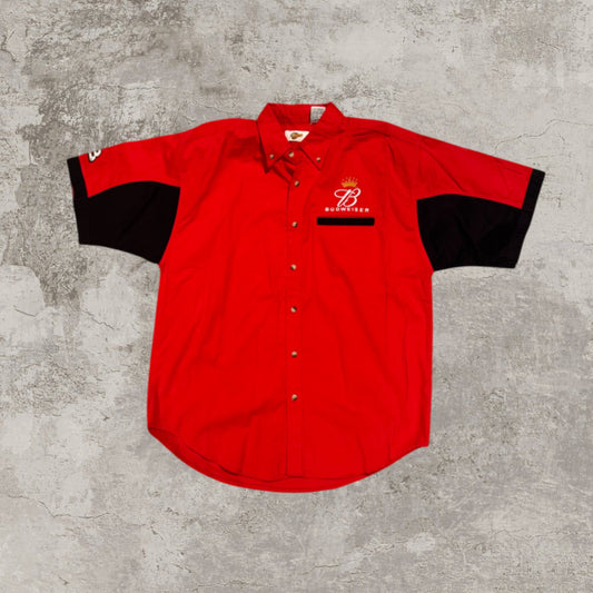 Budweiser Dale Earnhardt Jr. 90’s Vintage Button Up