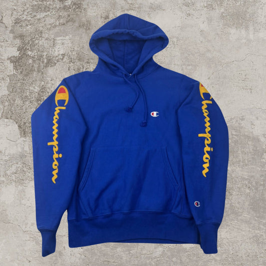 00’s Champion Early Y2K Blue Hoodie