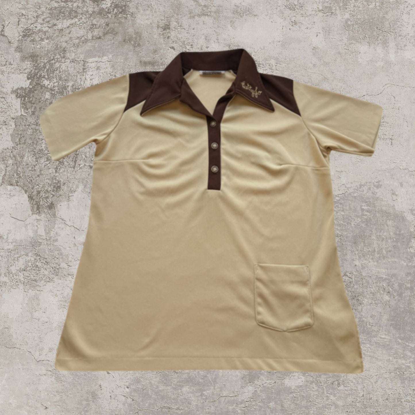 70’s New London Lanes Cream/Brown Bowlers Tee