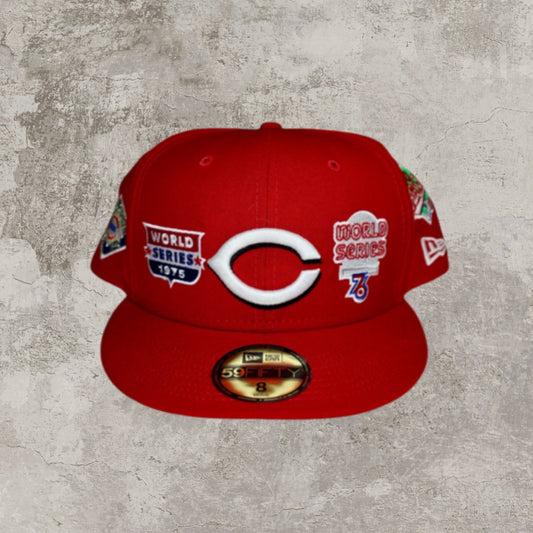 Early Y2K Cincy Reds New Era x5 Champs SnapBack