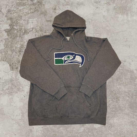 Seattle Seahawks Vintage Nike Gray Pullover Hoodie